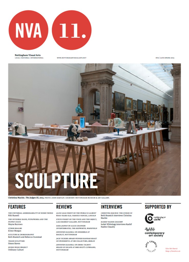 Nottingham Visual Arts, Issue 11: Sculpture.